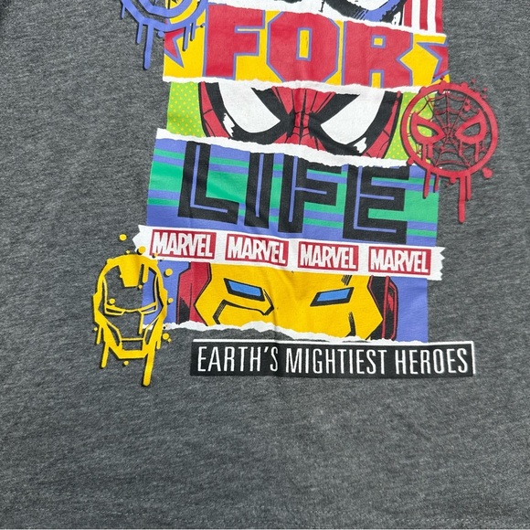 Marvel T-Shirt Graphic Grey Size XS - Picture 3 of 16